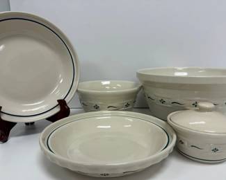 Longaberger Bowl And Pie Set