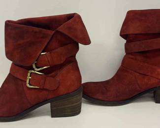 Donald J Pliner Size 8M Oxblood Brushed Suede