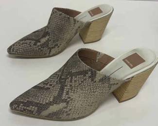 Dolce Vita Snakeprint Heels Size 8.5 Angela Snake Mule