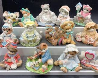 Calico Kittens by Priscilla Hillman 14 Vintage Enesco Figurines HandPainted Collectibles