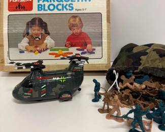 Parquetry Blocks And Army Men