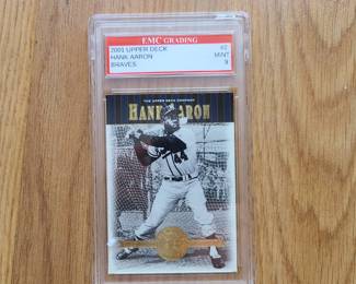 2001 Upper Deck Hank Aaron, Mint 9, EMC Grading, SEALED