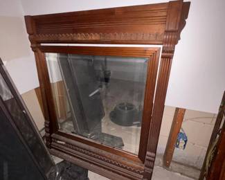 Mirror accompanies the Antique Dresser