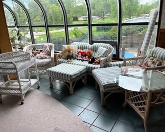 Sunroom furniture. BoHo Chic Pencil Reed Ratan