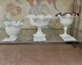 Fenton china compotes