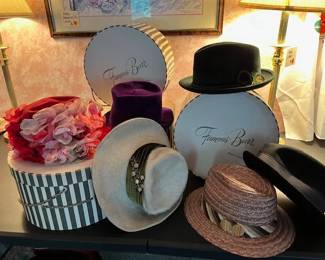 circa 1950 hats, collectible hat boxes