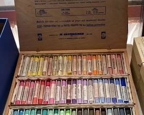 Quality Grumbacher 60-count pastel set, Van Gogh oil paints