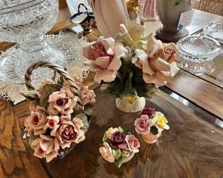Vintage Capodimonte China Roses = Gorgeous craftsmanship