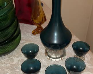 Rare Swedish- Aseda Decanter Set