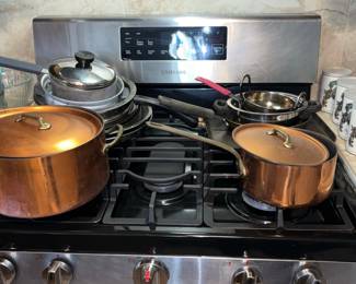 Copper pots & pans