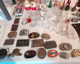Belt buckle collection, salt dish collection