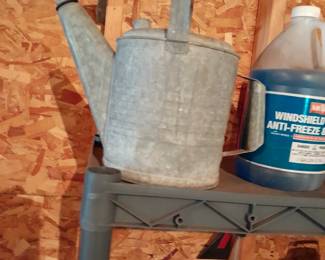 Another galvanized watering can