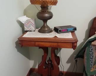 Side table and lamp
