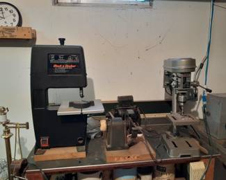 Band saw and drill press