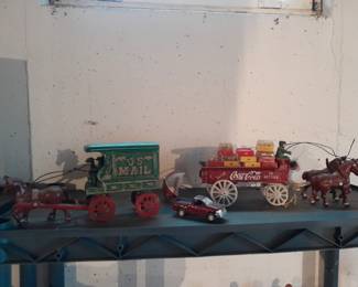 Vintage cast iron toys