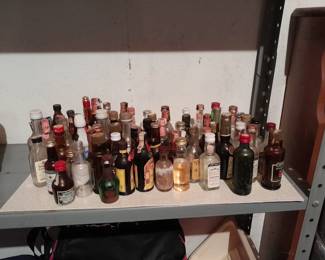 Miniature liquor bottles