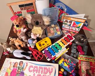 Lots of vintage toys - this is just a few of them.