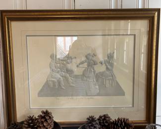 Relief painting by Charles E. Gagnon