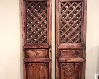 Set of 2 Antique Chinese doors