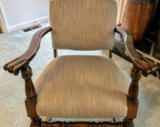 Vintage French Country Camel Back Rocker