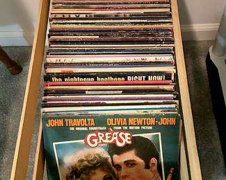 Vinyl LP 33 1/3 RPM albums. Lots of Elvis!