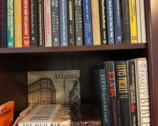 Vintage Books including the majority of Lewis Grizzard's books, Elvis Collection, war/history related, and a few antique books and cookbooks.