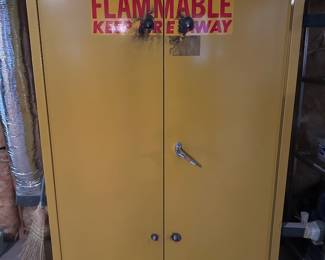 Presale Available: 1 of 3 Steel Double Door Commercial Grade Heavy Storage Cabinets with adjustable shelves - Great storage for basement, garage, workshop, business and more. Measures 66"Hx18"Dx43"W.