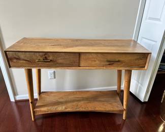 Gorgeous MCM Style Console Table, 45"W x 15"D x 33"H