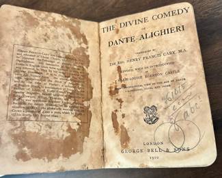 The Divine Comedy Translated by Henry Francis Cary, London & Bell 1910.