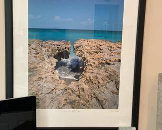 George Rhodes "Blowing Rocks, Jupiter Island" Signed and Numbered 40/250, 35.5" x 43.5.
