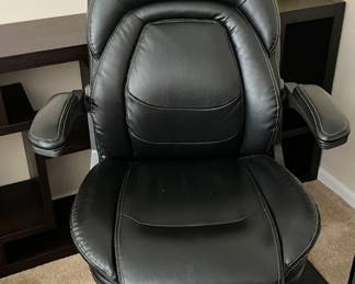 Oh So Comfortable LaZBoy Black Leather Adjustable Work Chair,