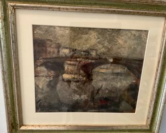 16" x 14" Framed Painting.