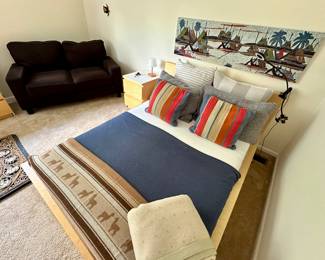 Casual Comfort on Display in this Comfortable and Clean Bedroom, 29"H x 77" x 59.5"