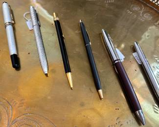Detailed View of the Fabulous Pens Available Including Cartier, Montblanc, Fisher and Cross!