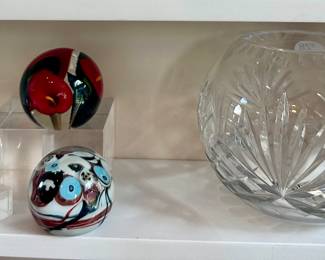 We Have a Wonderful Assortment of Crystal and Blown Glass Available.