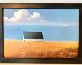 Beautiful Carol Satria, "Return to Forever" Framed Oil Painting, 99" x 27"H.