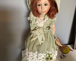 Stunning Hand Made Montedragone Italian Bisque Porcelain Doll Named Matilde.