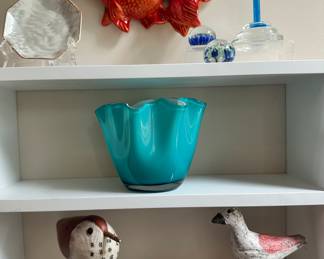 Gorgeous Hand-blown Glass Including a Murano Glass Faucet and Dripping Fish, and Art Glass Paperweights and More!