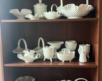 Collection of Fenton Milk Glass