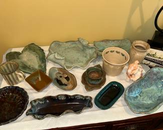 Collection of pottery