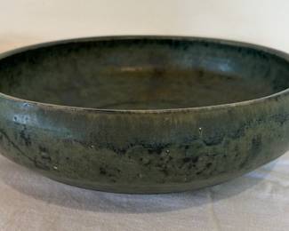 Vintage green tea bowl 11 1/2”