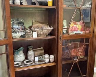 McCarty ( a lot is vintage ) and Peter’s pottery. Designer handbags, Coach, Downey & Burke, Michael Kors