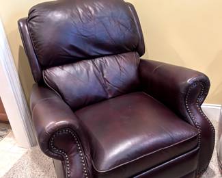 Craft master leather recliner