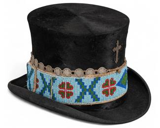 Antique Knox New York beaver skin top hat