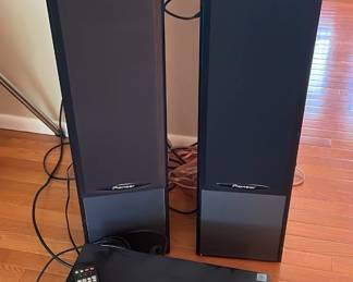 Pioneer Speakers 37x9 Inch, Denon Receiver, Samsun Blue Ray 3 D