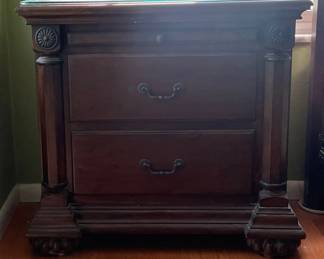 Two Dark WoodStyle Nightstands
