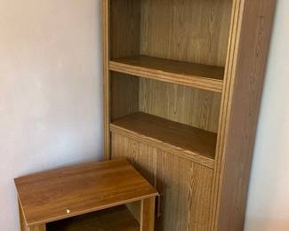 Veneer End Table Bookself