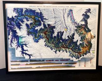 Geologic Framed Map Of The Grand Canyon National Park, Arizona