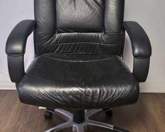 Faux Leather Rolling Office Chair Mystery Box Of Office Supplies