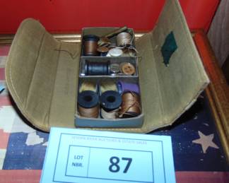 Lot 087 Army sewing kit.